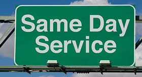  Same Day Service Guarantee